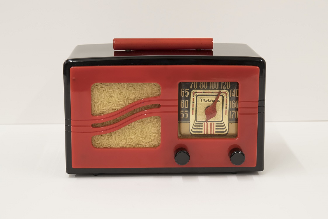 A vintage Motorola radio.