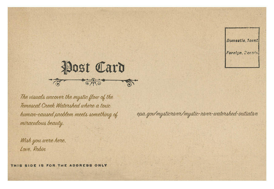 Postcard note Robin Lasser Mystic Flow