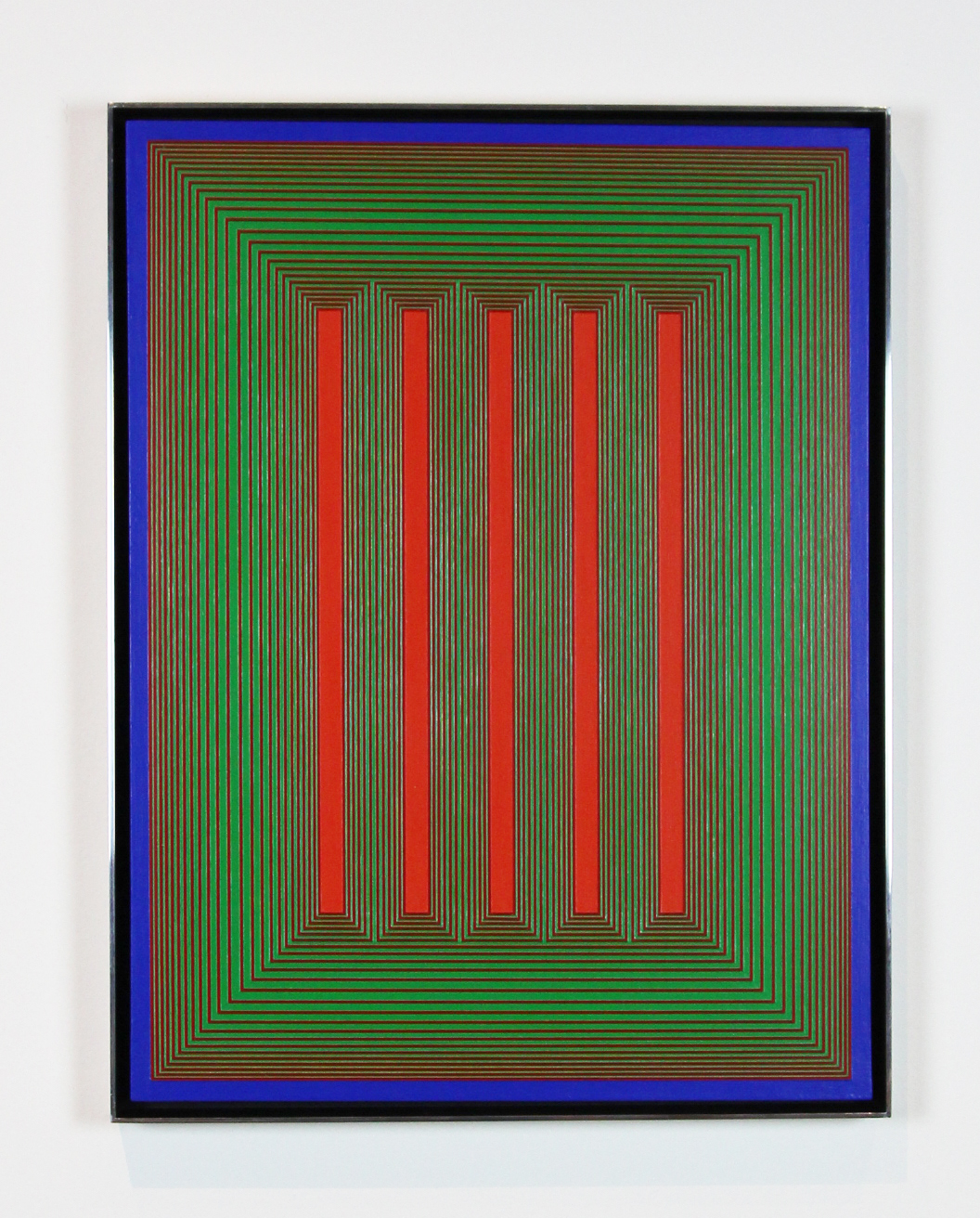 Richard Anuszkiewicz, Untitled (Temple Series: Red and Green)