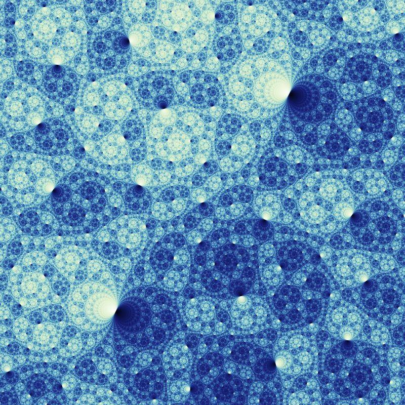 Unusual Geometries Blue geometric design