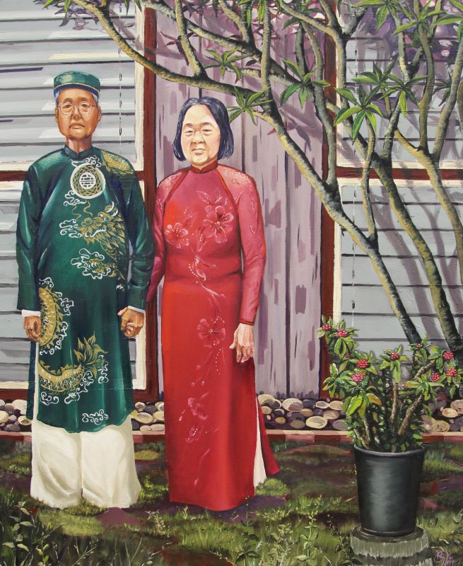 New Echoes Paige Nguyen, Portrait of Nguyễn Xuân Uyết and Cao Thị Nhiêu