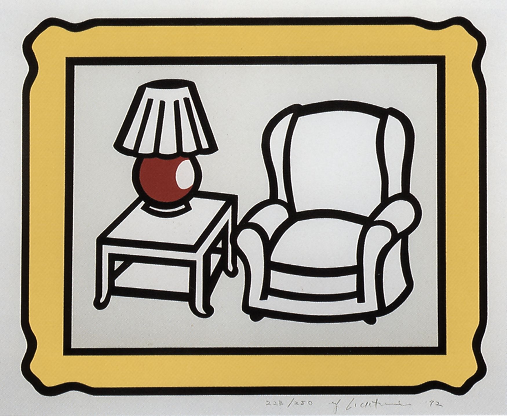 Study for Red Lamp by Roy Lichtenstein Study for Red Lamp by Roy Lichtenstein