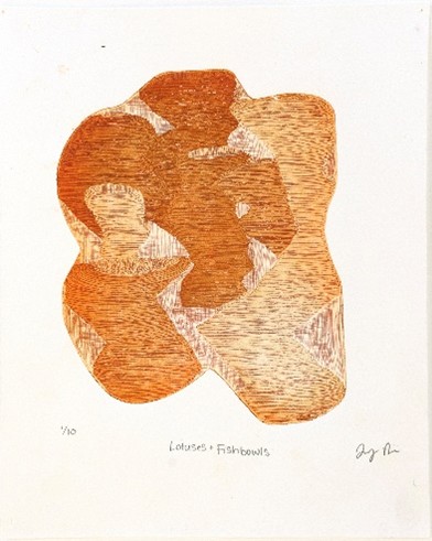 Jacey Phillips, Lotuses and Fishbowls Jacey Phillips, Lotuses and Fishbowls, 2025, intaglio print