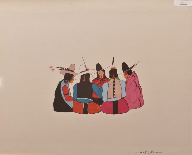 Larry Big Bow, Drum Group Sitting Larry Big Bow