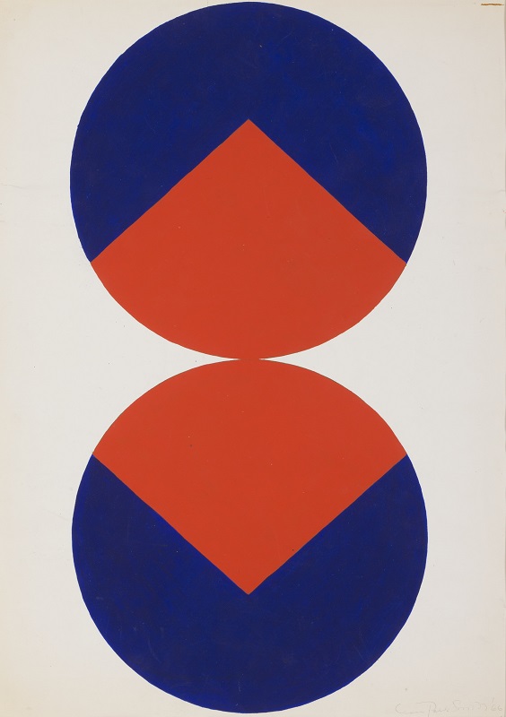 Smith Collection Untitled 1966 Acrylic on Paper